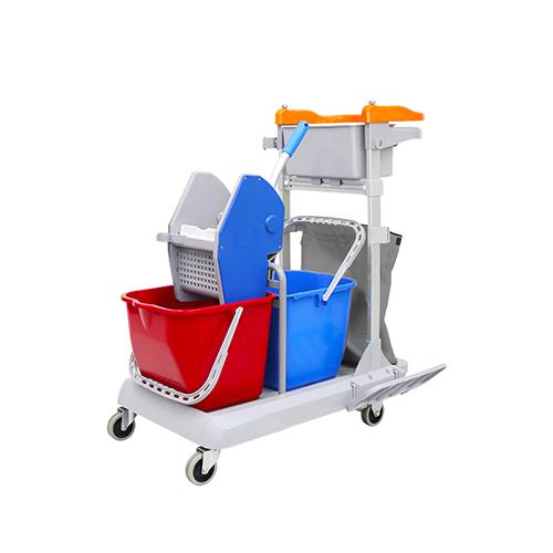 帶剎車靈動型排拖系統(tǒng)清潔車 配垃圾袋、15L水桶*2 JDB R30B